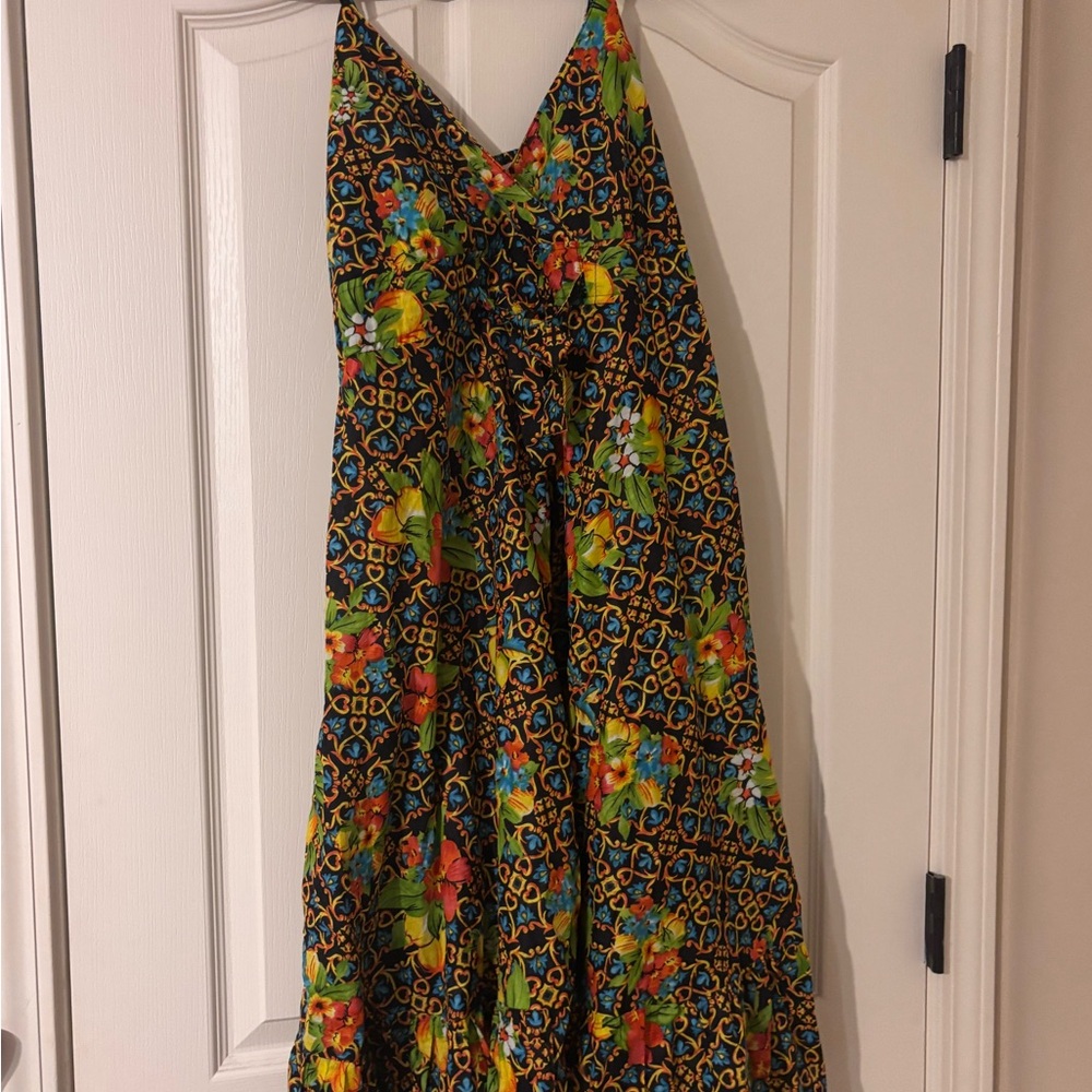 NWT Vibrant Floral Dress size M/L